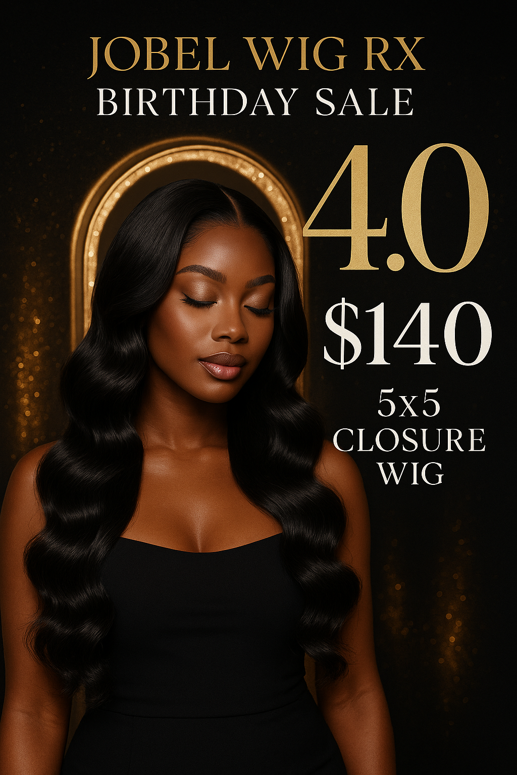 5x5 Pre bleach closure wig SALE