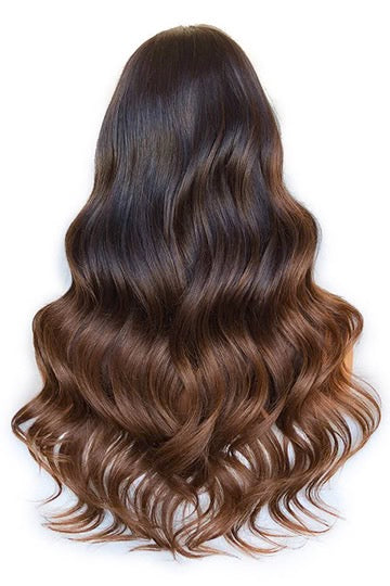 5x5 HD Swiss Lace Front Medium Brown Wigs Body Wave