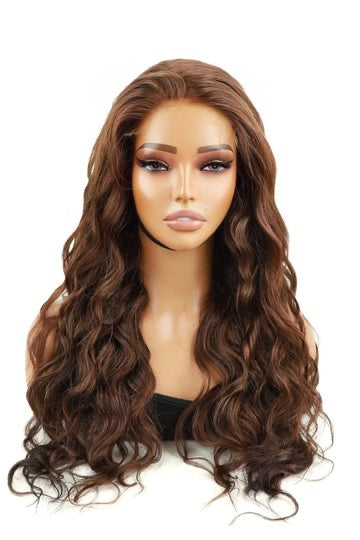 HD 5X5 Glueless  Brown Color Body Wave